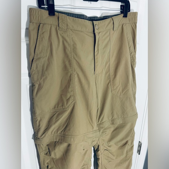 LL Bean Convertible Pants-Zip off Shorts Nylon Elastic Waist Men’s sz Medium #3 - Picture 2 of 10
